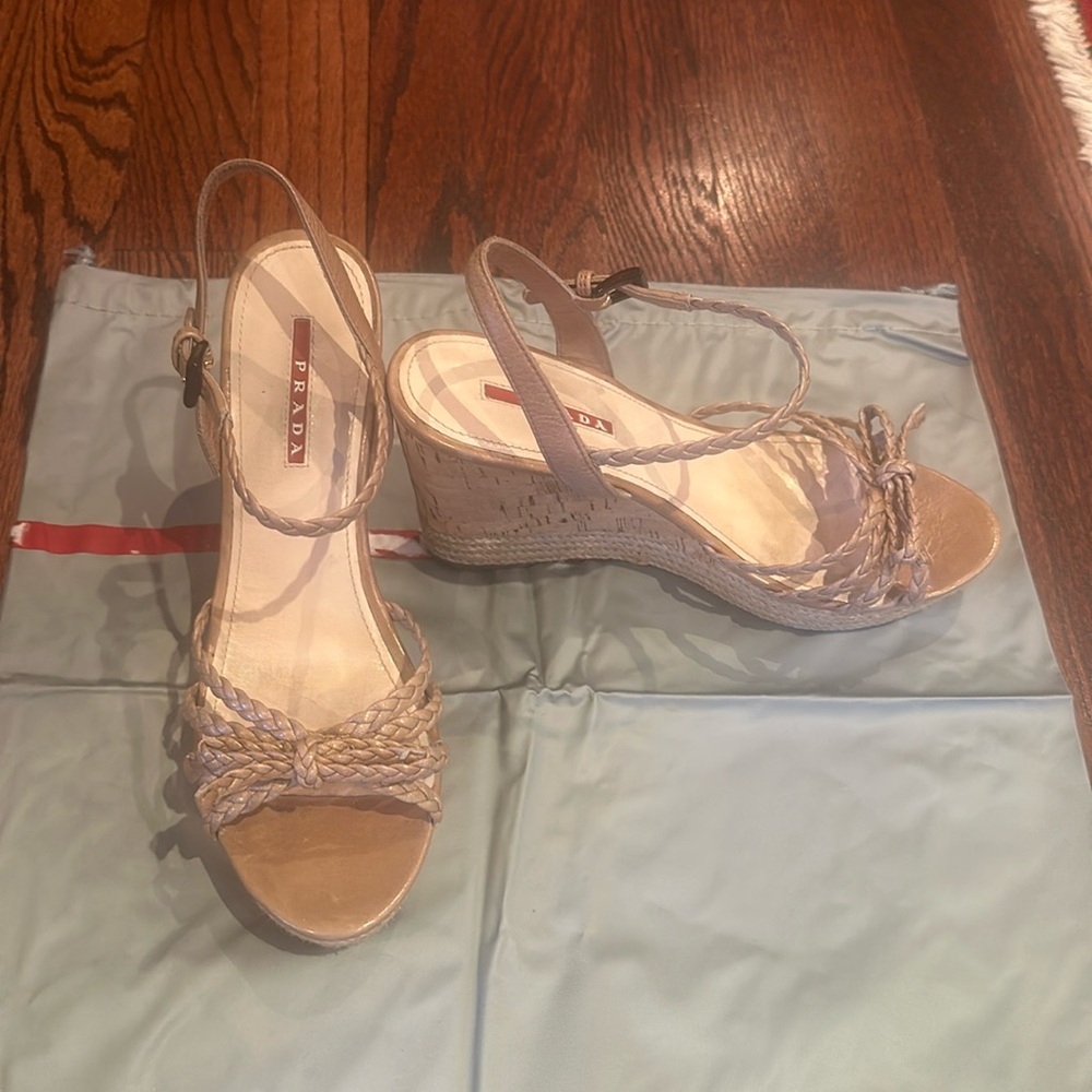 Prada Sandals 4” NUDE COLOR